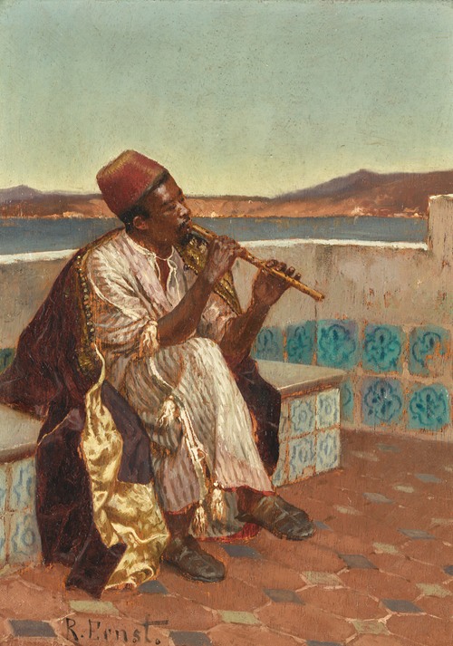 Musician On The Terrace