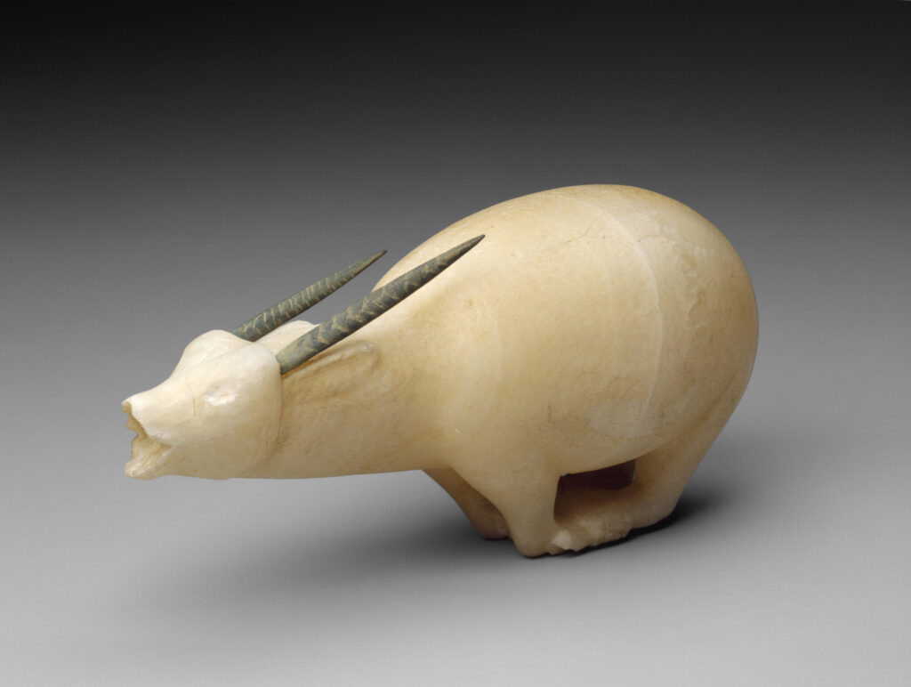 Nubian Artist, Sudan, Vessel in the Shape of a Bound Oryx